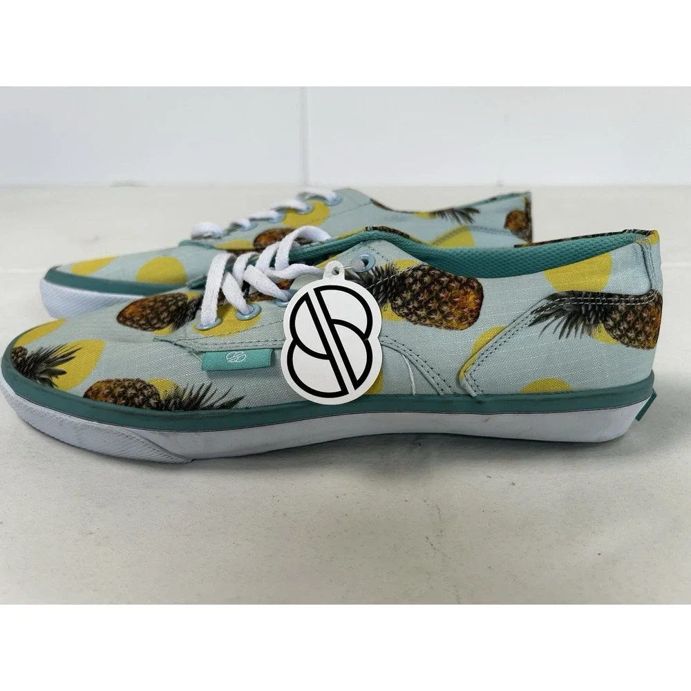 NWT Radii AXEL Mint Pineapple Lace Up Sneakers Shoes Men's Size 8 FM1052